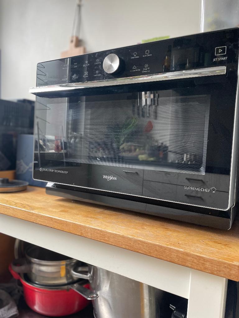 Whirlpool Combi compleet, Minder dan 45 cm, Ophalen of Verzenden, Zo goed als nieuw, Oven met grill