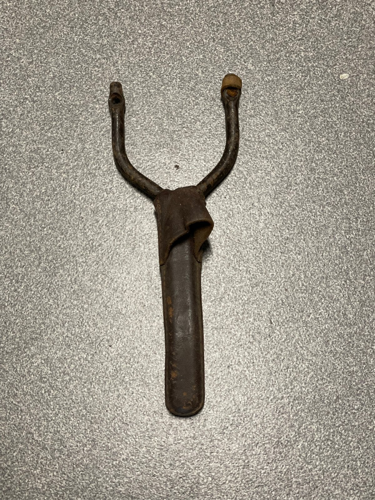 Vintage metalen katapult (zwille), Ophalen of Verzenden, Gebruikt