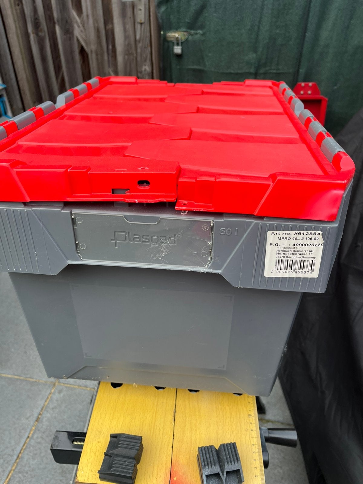 Opbergbox distributiebak 60x40x34 cm 60 liter, Ophalen, Zo goed als nieuw
