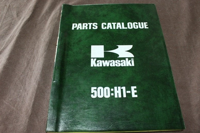 Kawasaki 500 H1-E 1973 motorcycle parts catalogue 500:H1, Motoren, Ophalen of Verzenden, Kawasaki
