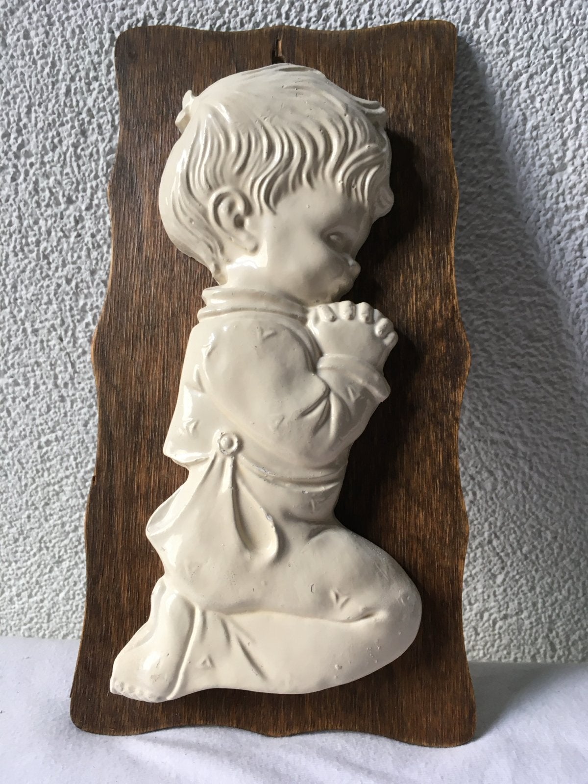 Vintage Schilderijtje Het Biddende Jongetje, Antiek en Kunst, Ophalen of Verzenden