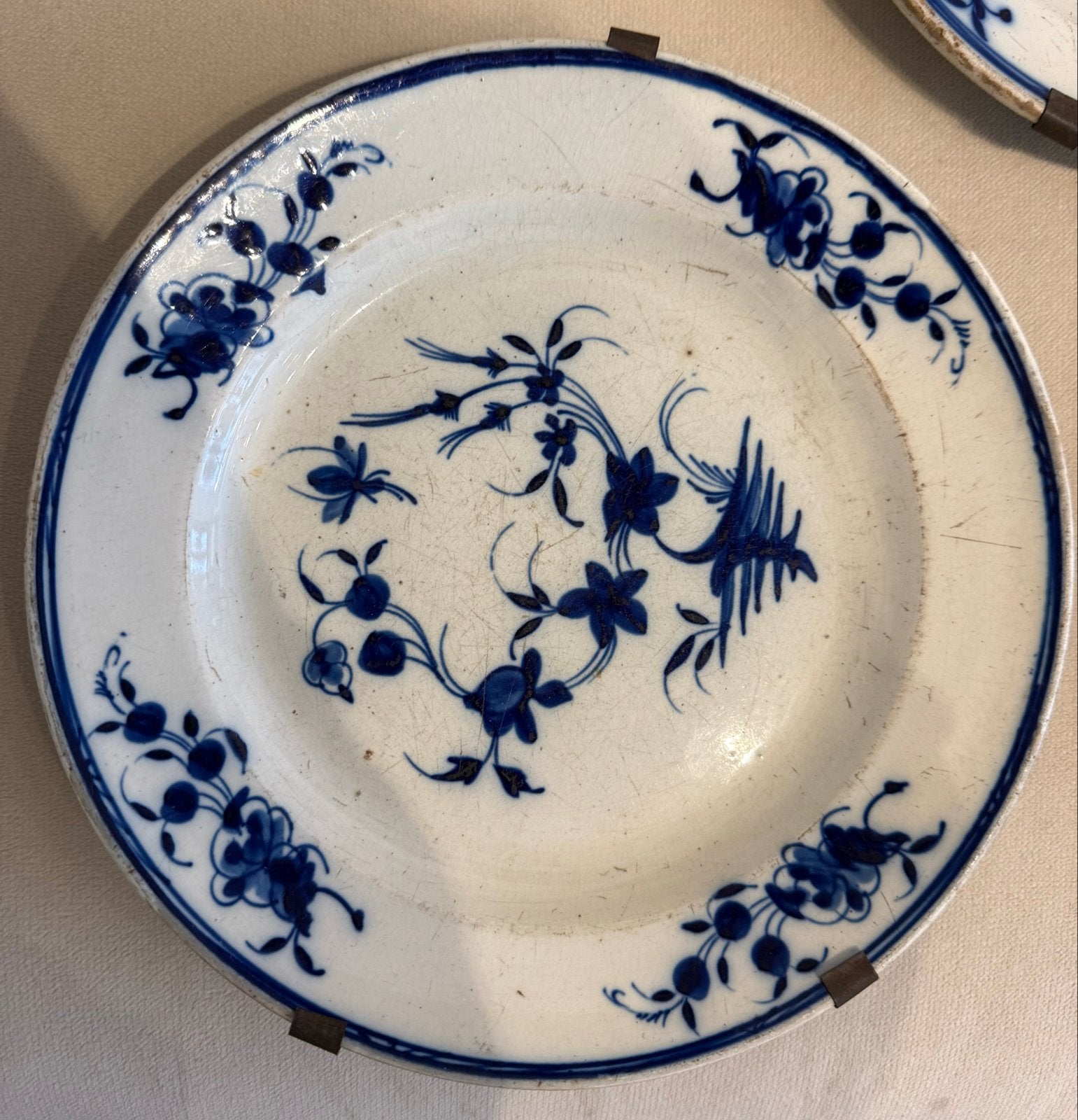Set van 3 antieke Delfts blauwe borden, Verzenden