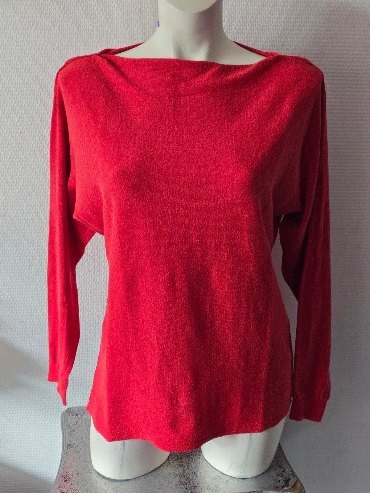 Costes Basic Rode Trui met glitters Maat L, Kleding | Dames, Maat 42/44 (L), Ophalen of Verzenden, Costes, Gedragen