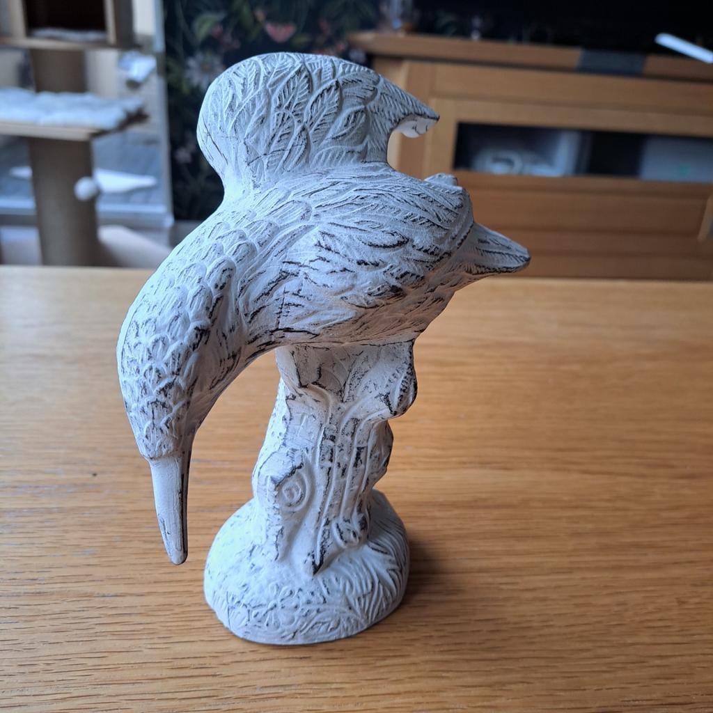 Metalen ijsvogel beeldje., Ophalen of Verzenden, Zo goed als nieuw