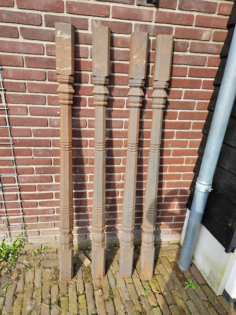 4 x gietijzeren decoratie pilaren Hoog 1.50 meter Breed 9.5, Ophalen, Nieuw