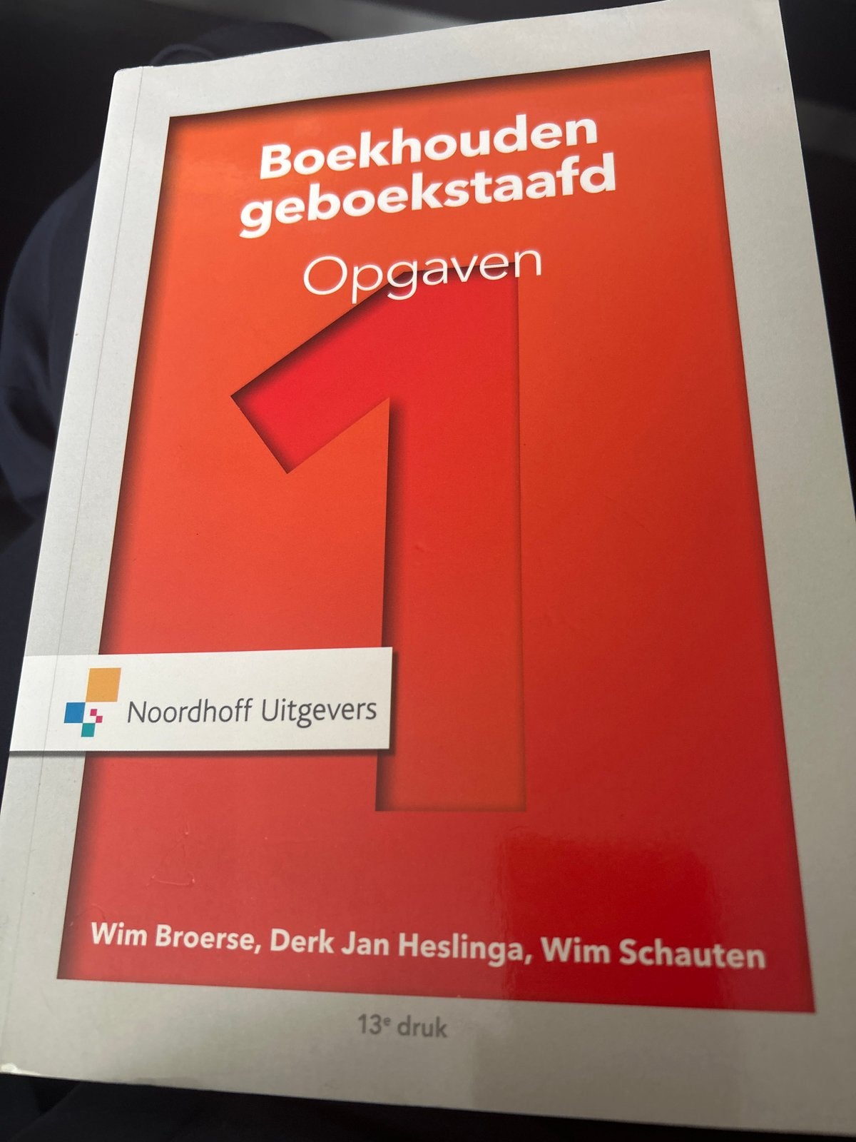 Boekhouden geboekstaafd Opgaven 1 - 13e druk, Ophalen of Verzenden, Gamma, Zo goed als nieuw, HBO