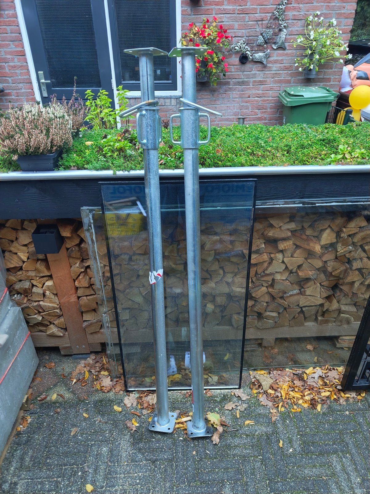 Verstelbare bouwstempels (2 stuks), Ophalen, Zo goed als nieuw, Overige typen