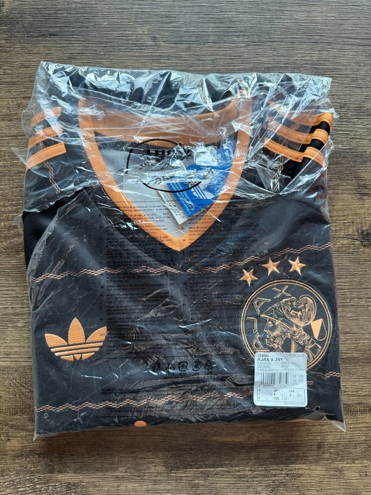 Origineel Ajax uitshirt senior 2026-2027 maat M, Maat 48/50 (M), Zwart, Nieuw, Ophalen of Verzenden