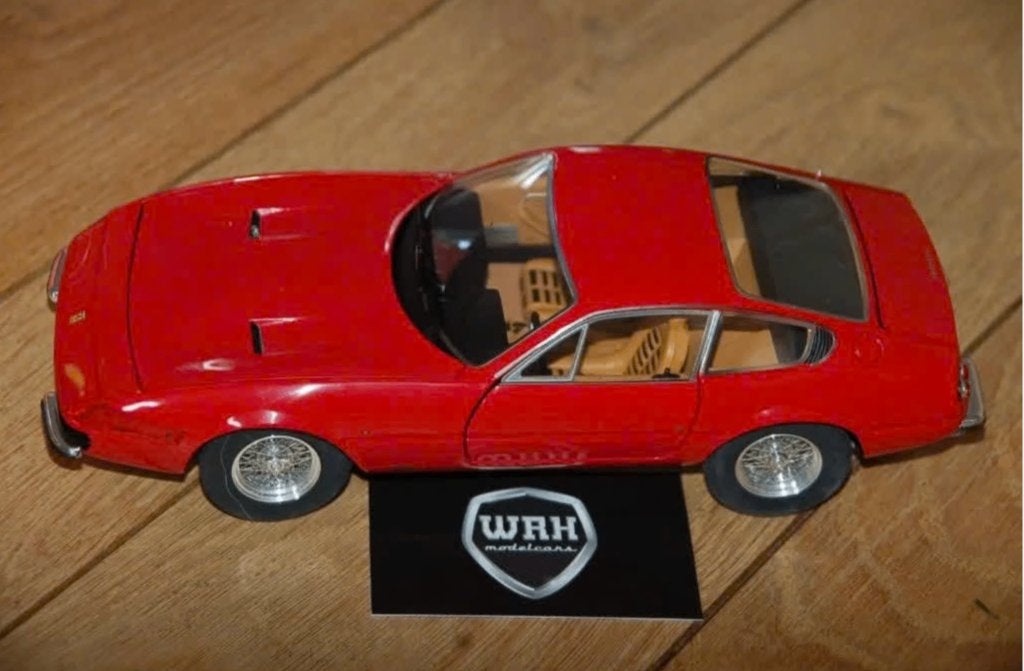 1:18 Ferrari 365 GTB4 Daytona rood Hotwheels elite USED WRH, Verzenden, Gebruikt, Auto, Hot Wheels