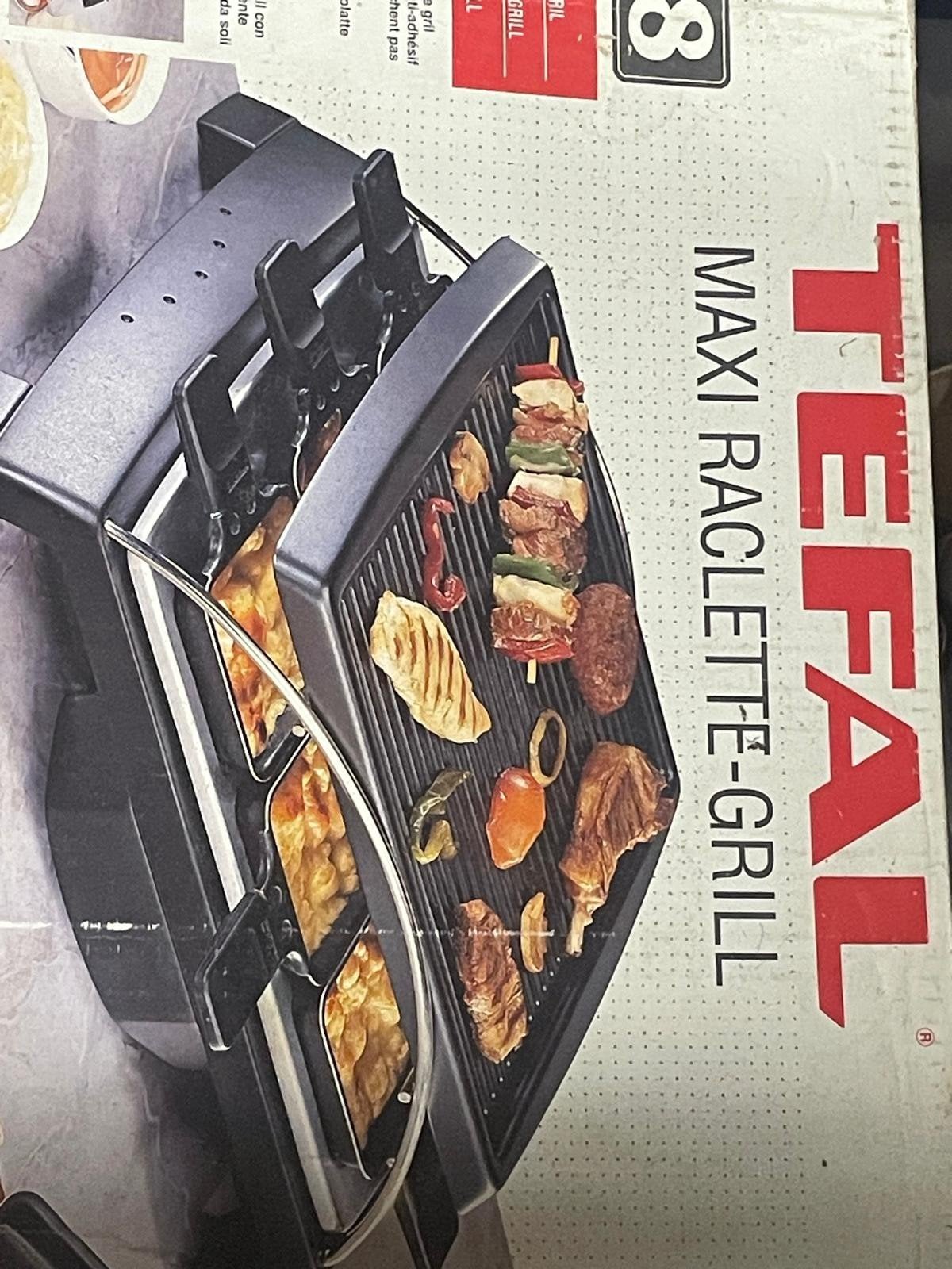 Tefal Raclette-Grill, Ophalen of Verzenden, Zo goed als nieuw, 4 t/m 7 personen