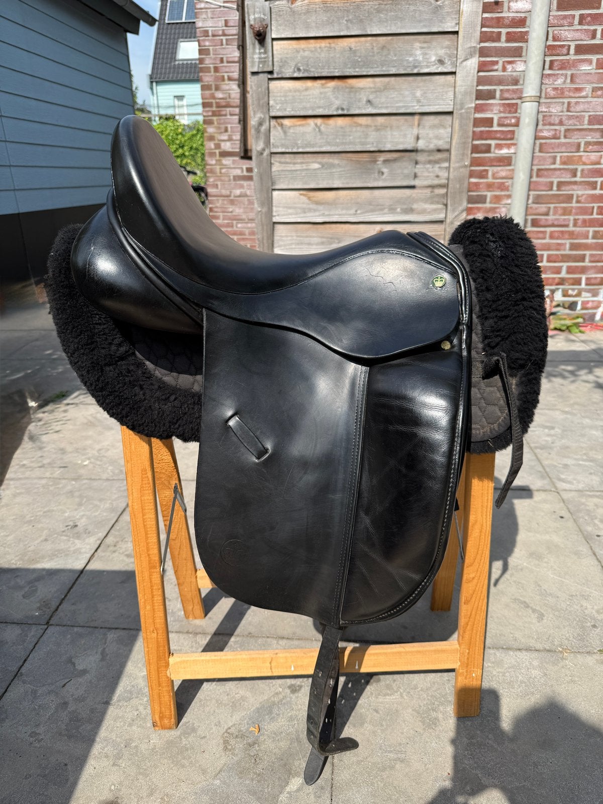 Ideal crown suzannah zadel 17,5 inch medium boom, Dieren en Toebehoren, Paarden en Pony's | Zadels, Ophalen of Verzenden, Gebruikt