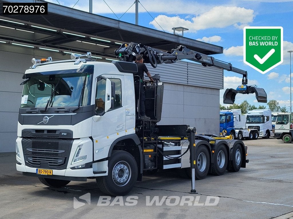 Volvo FM 460 8X4 NEW NL-Truck! Palfinger Epsilon Q200Z 95TR, Automaat, Stof, 460 pk, Euro 6