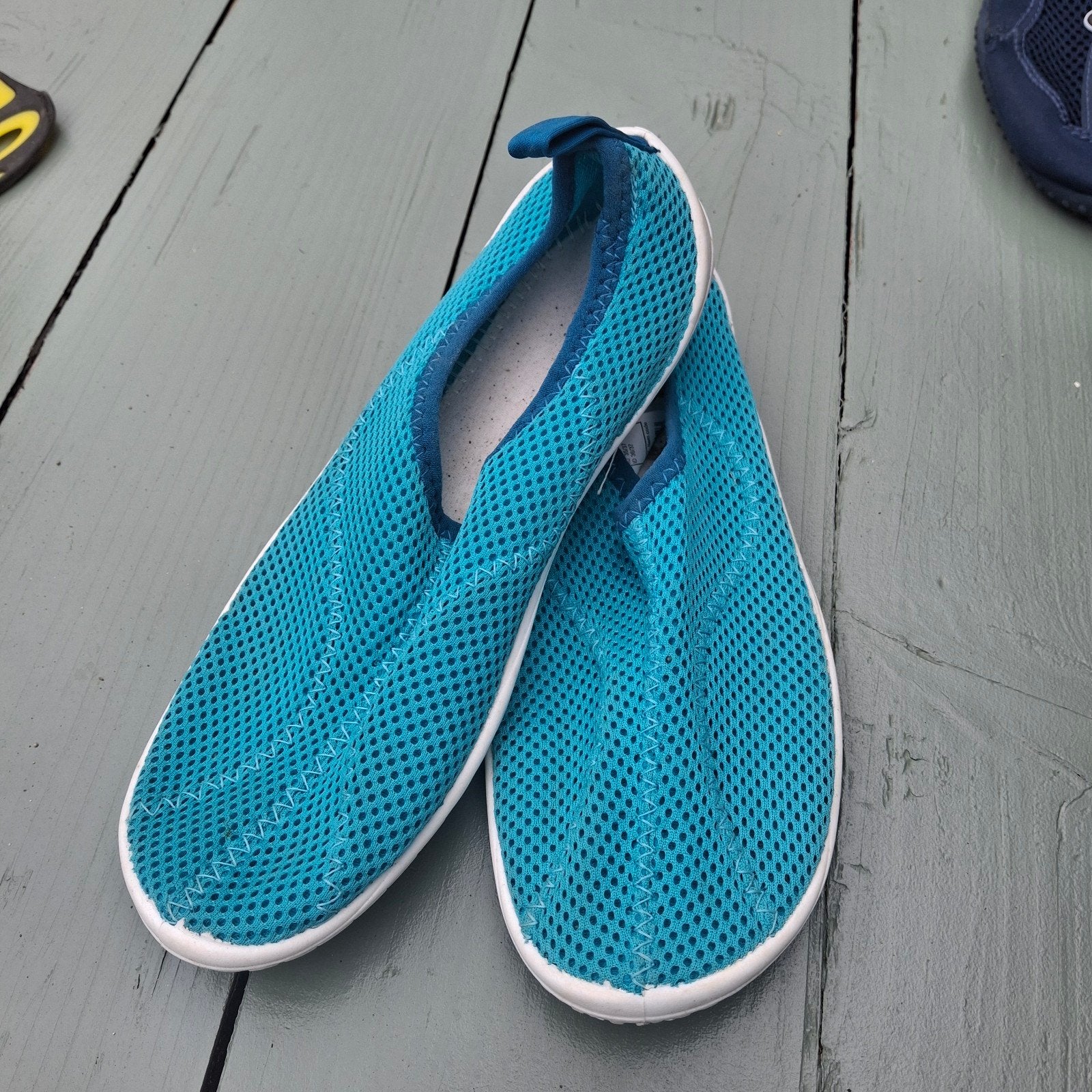 Turquoise waterschoenen, Ophalen of Verzenden, Zo goed als nieuw, Jongen of Meisje, Overige typen