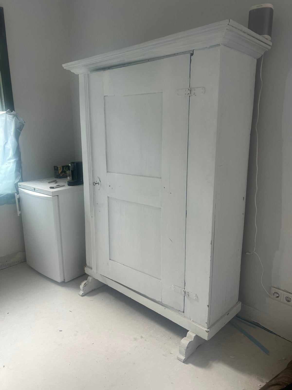 Houten kast geverft, Ophalen, Gebruikt