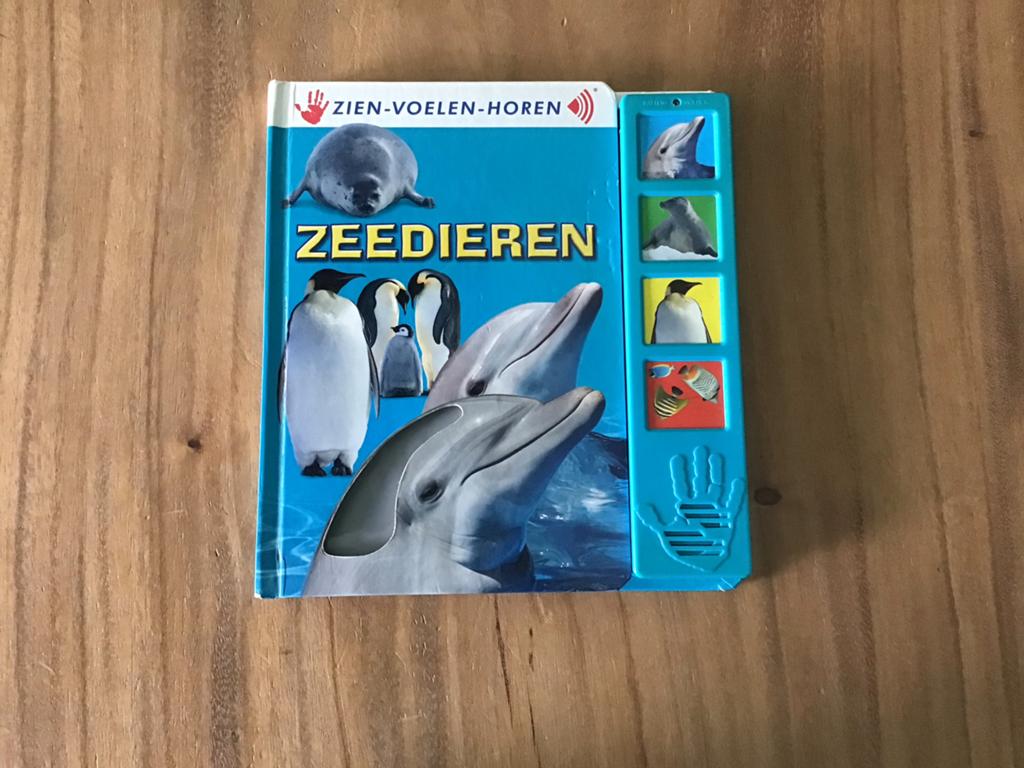 Zien-Voelen-Horen: Zeedieren - Interactief Kinderboek, Verzenden, Zo goed als nieuw, Uitklap-, Voel- of Ontdekboek, 1 tot 2 jaar