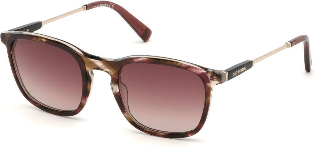 NIEUWE DSQUARED2 GEFFEN UNISEX ZONNEBRIL DQ0326, Overige merken, Zonnebril, Bruin, Nieuw