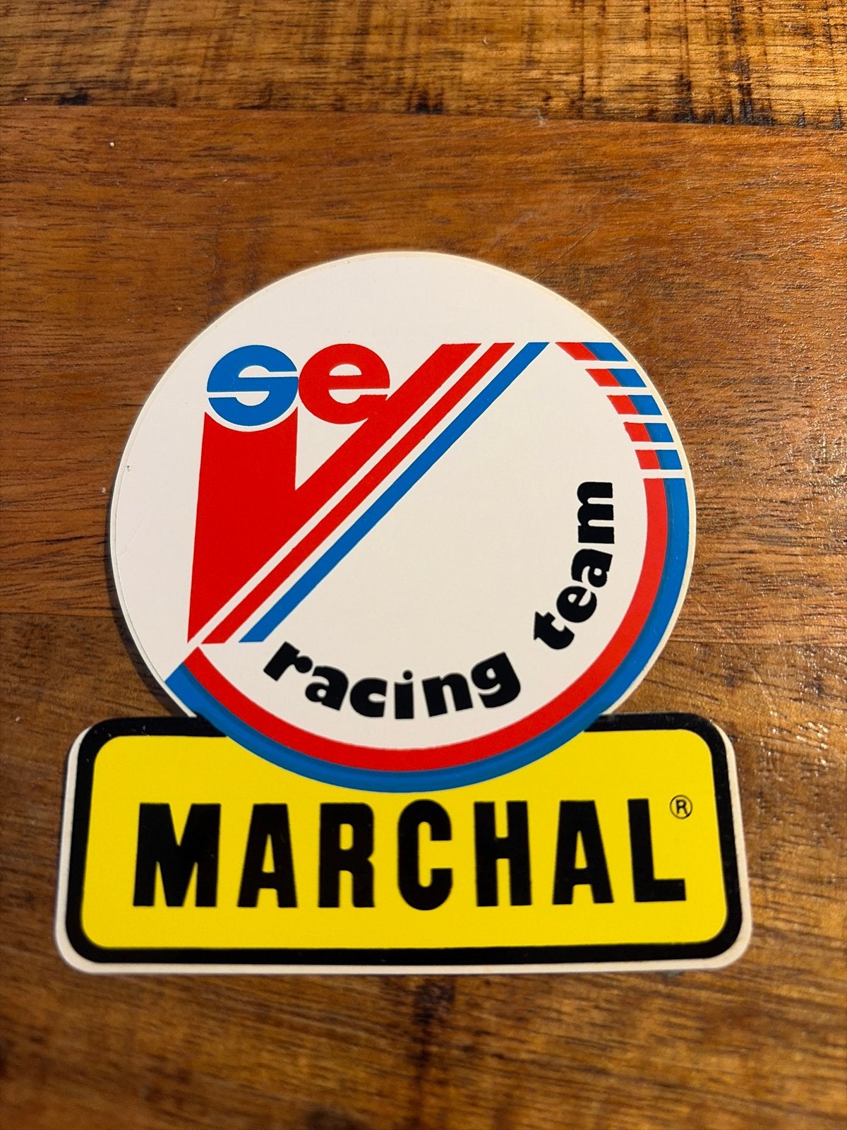 Vintage SEV Marchal Racing Team Sticker, Auto diversen, Ophalen of Verzenden
