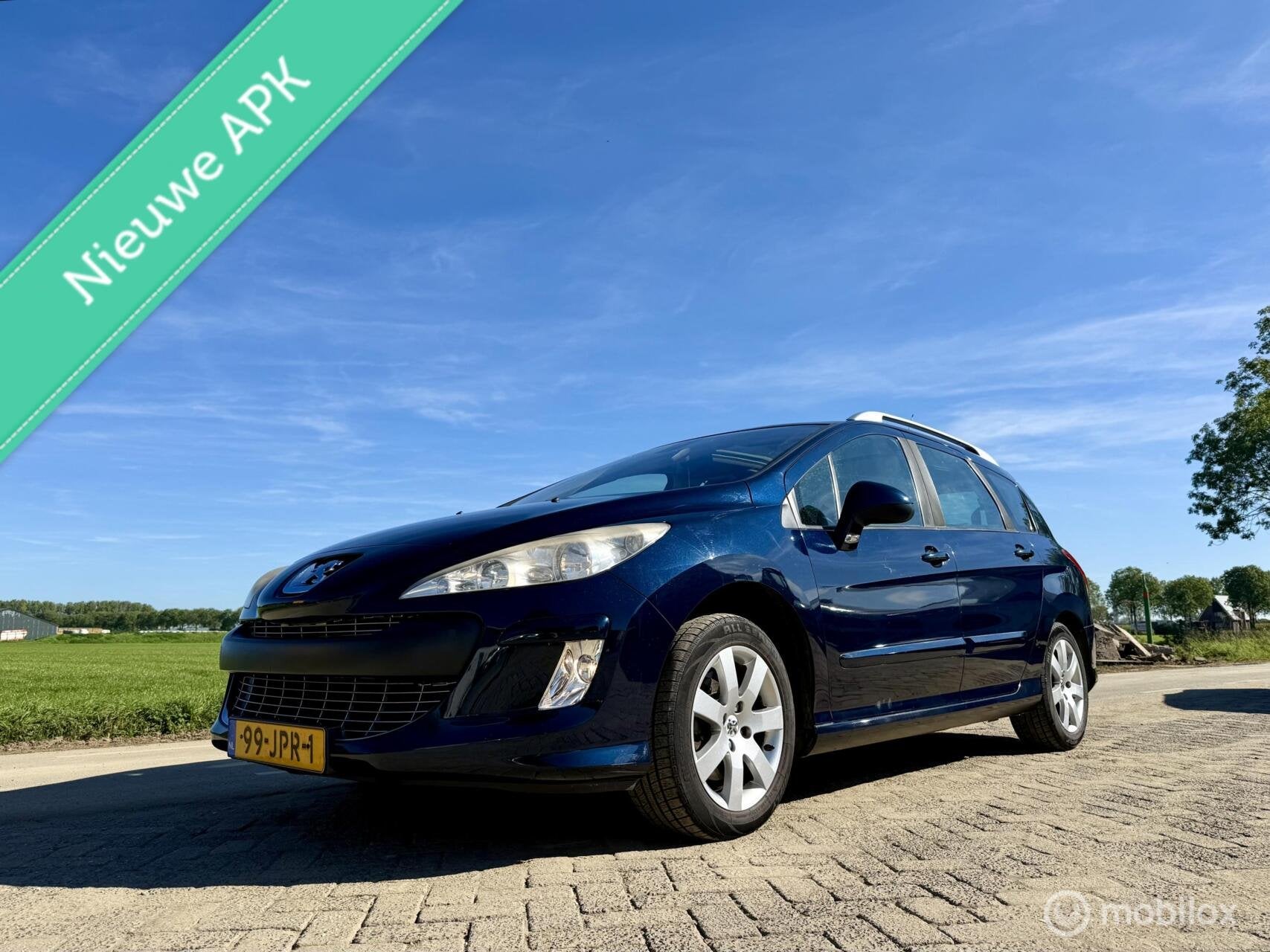 Peugeot 308 SW 1.6 THP Allure 7p, BJ 2009, Nwe APK, Lage km, Voorwielaandrijving, Gebruikt, Parkeersensor, 4 cilinders