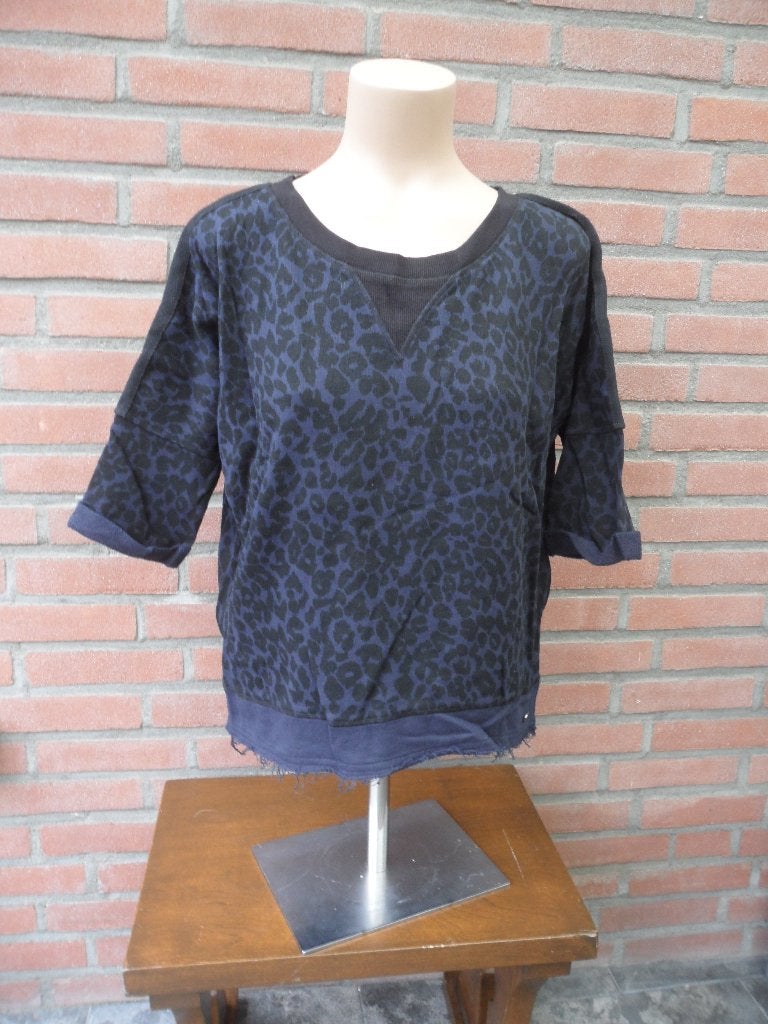 Sensation zwart-blauwe trui/top maat xs (eerder m/l, Ophalen of Verzenden, Gedragen, Maat 38/40 (M), Overige kleuren