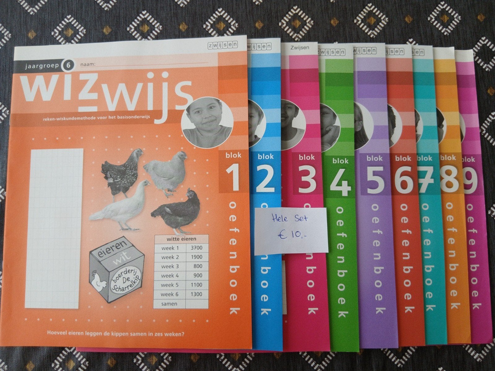 Wizwijs oefenboeken jaargroep 6 (blok 1-9) - Hele set, Boeken, Verzenden, Gelezen, Overige niveaus, Wiskunde A