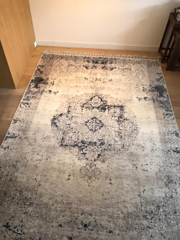 Vloerkleed laag polig maat 200x290 cm,, Huis en Inrichting, Ophalen, Grijs, 150 tot 200 cm, 200 cm of meer