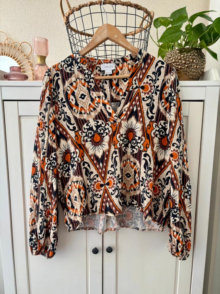 Cotton Club blouse maat M, Ophalen of Verzenden, Zo goed als nieuw, Maat 38/40 (M), Roze