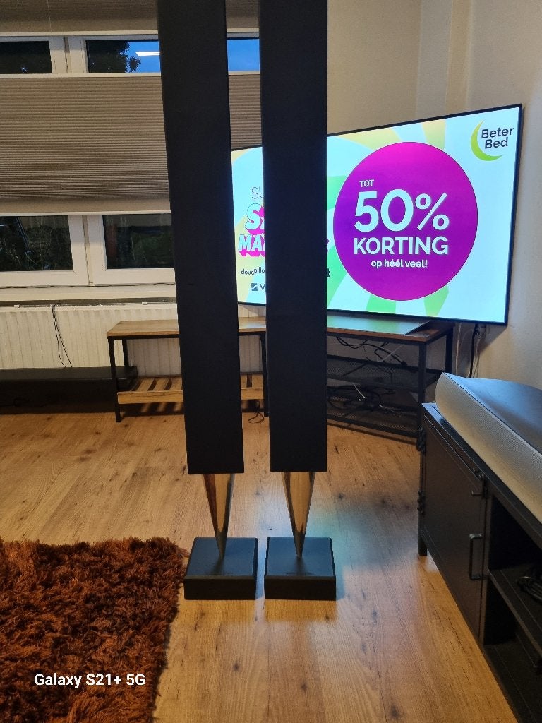 Te koop aangeboden: een set Bang & Olufsen BeoLab 8000, Audio, Tv en Foto, Luidsprekers, 150 watt of meer, Vloerstaande luidspreker
