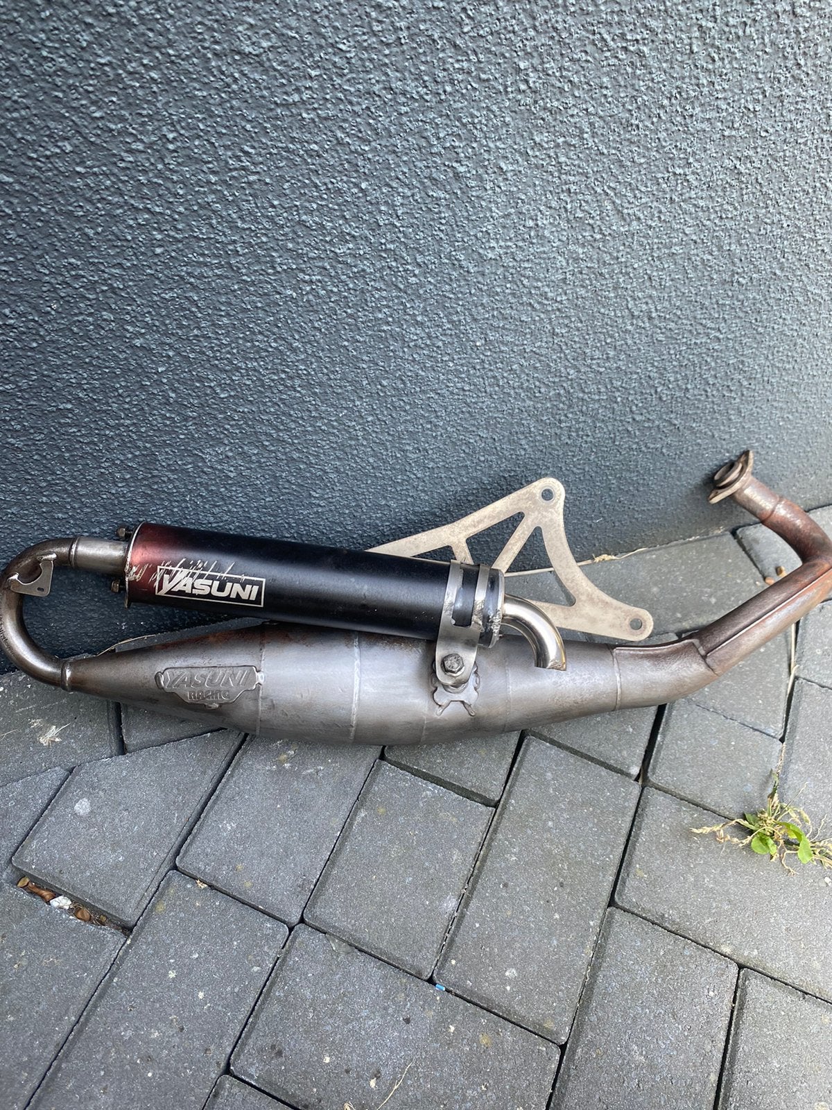 Yasuni r uitlaat piaggio 50/70, Fietsen en Brommers, Ophalen of Verzenden, Gebruikt