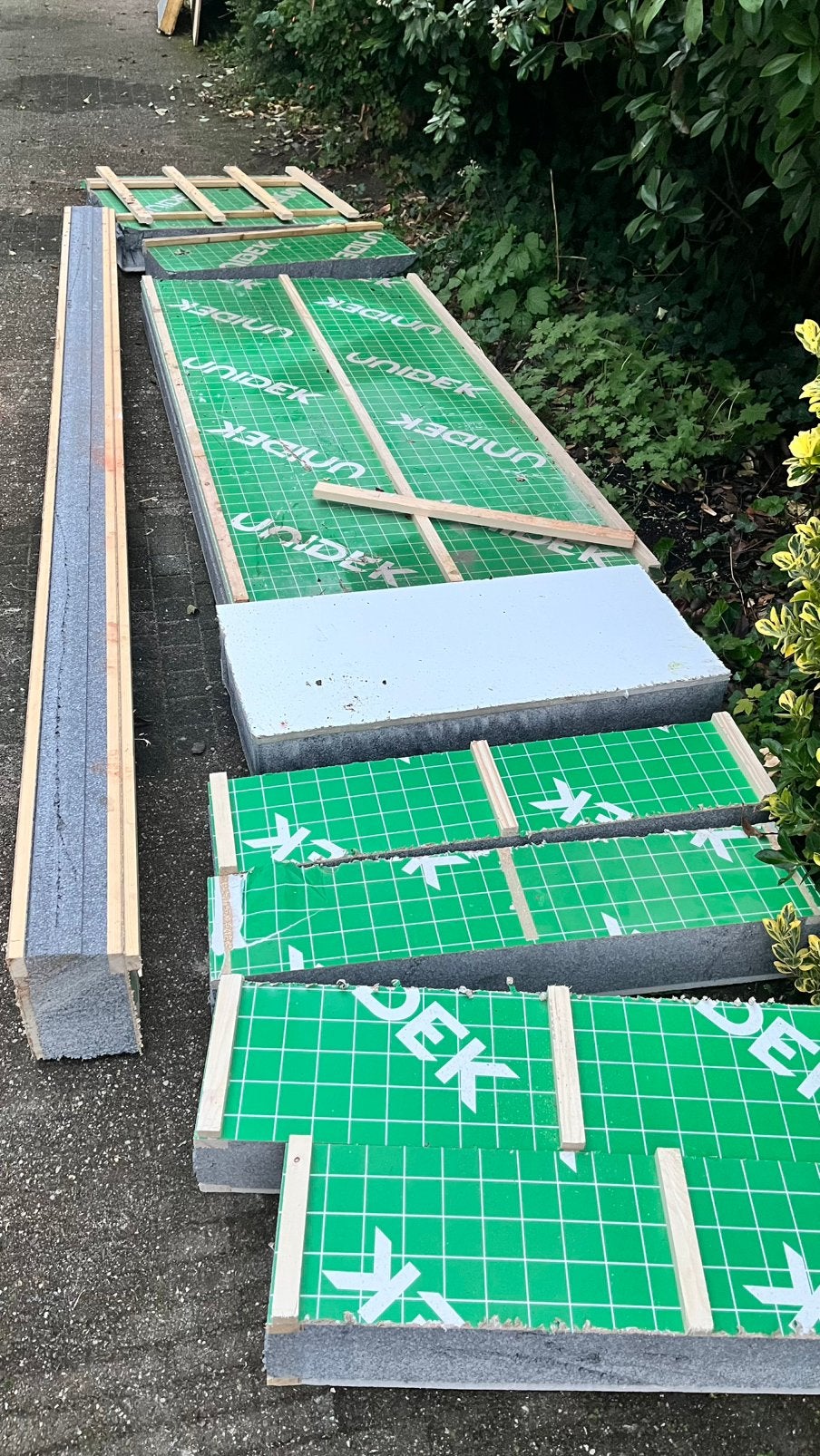Rest stukken dakplaten unidek aero 16cm, Overige materialen, Overige kleuren, Nieuw, Minder dan 5 m²