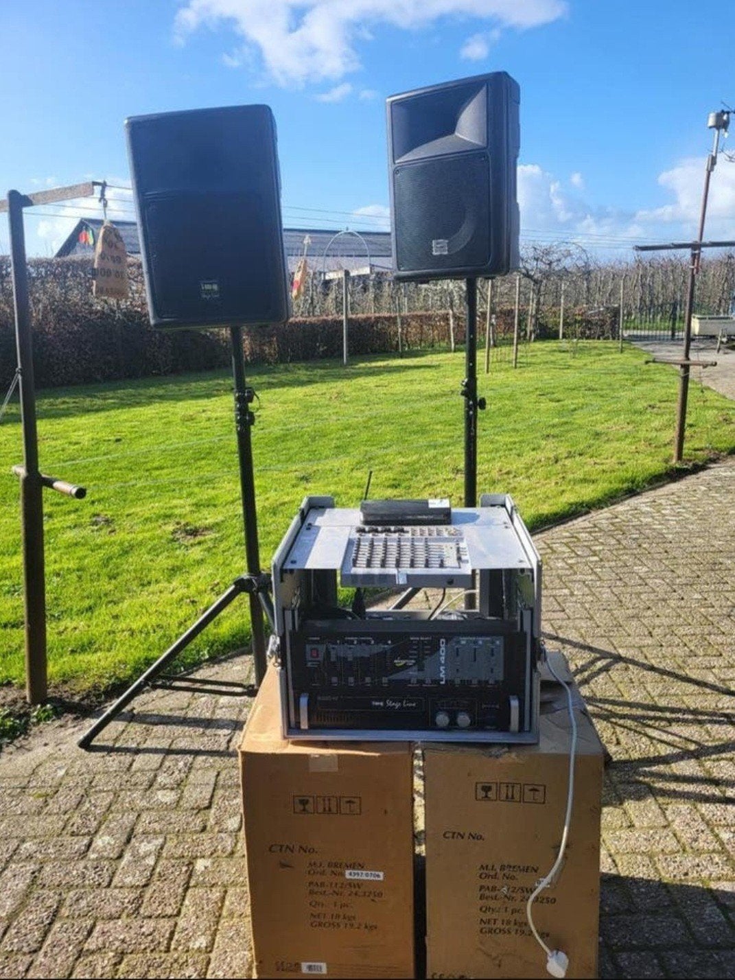 IMG stage line LM400 500watt met boxen, Ophalen, Overige typen, Zo goed als nieuw, IMG stage line