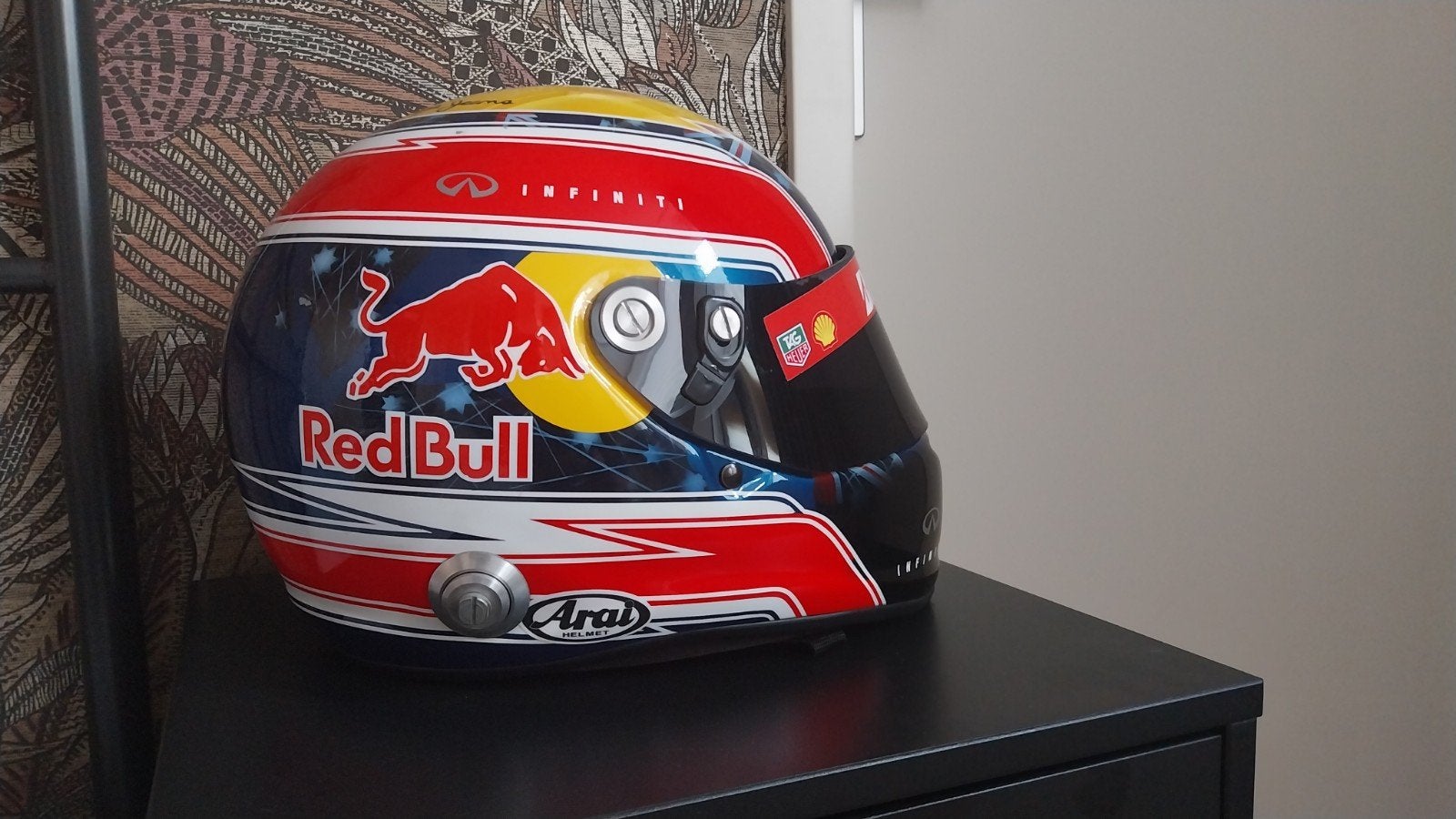 F1 Helm - Mark Webber (Red Bull Racing), Verzamelen, Ophalen of Verzenden, Zo goed als nieuw, Formule 1