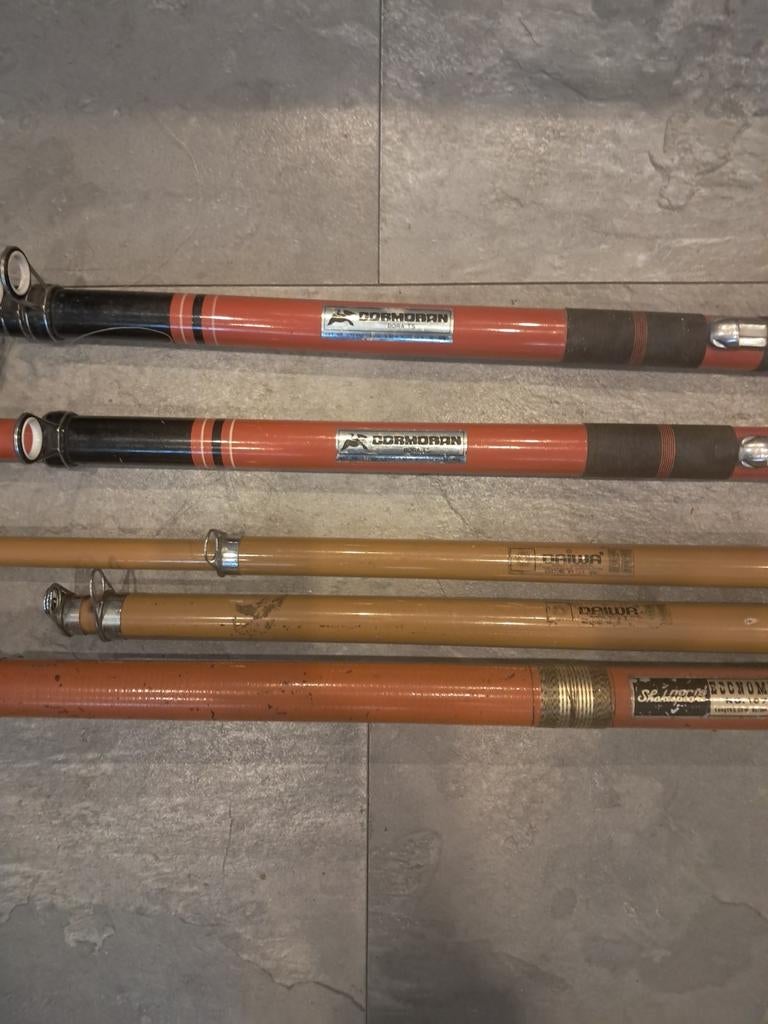 Strand telescoop hengels 5 550cm, Watersport en Boten, Hengelsport | Zeevissen, Ophalen of Verzenden, Gebruikt