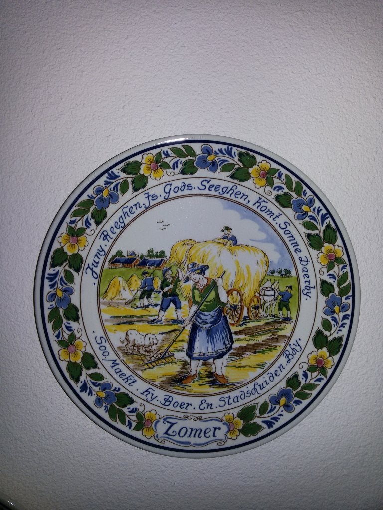 Serie WANDBORDEN KONINKLIJKE GOEDEWAAGEN POLYCHROOM HOLLAND, Ophalen of Verzenden