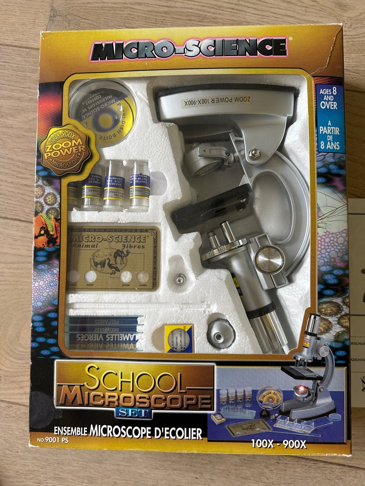Microscoop speelgoed compleet in doos, zo goed als nieuw, Ophalen of Verzenden, Zo goed als nieuw, Ontdekken