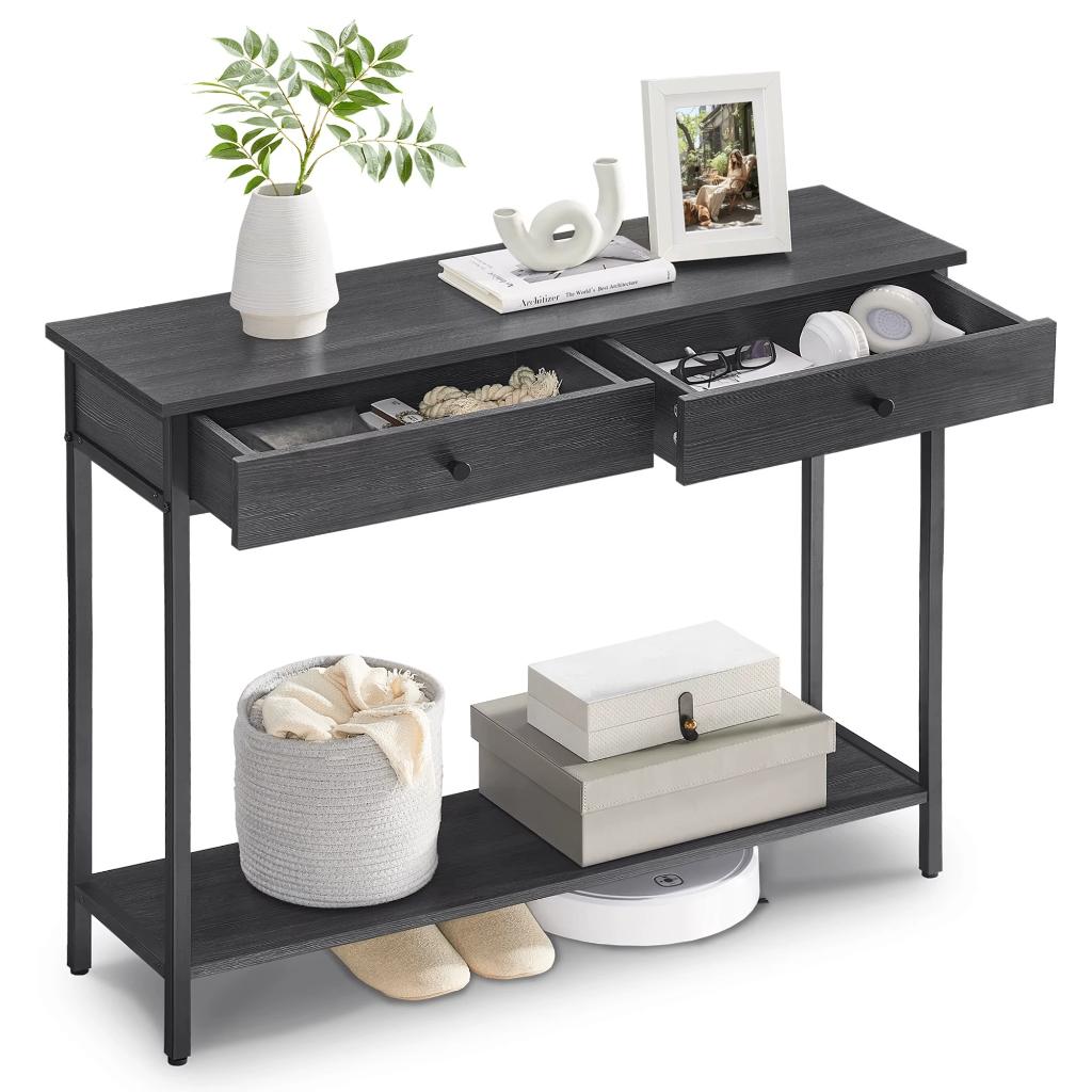 Sidetable 100 cm – Consoletafel met 2 Laden –  100x30x80 cm, Overige houtsoorten, 100 tot 150 cm, Verzenden, Nieuw