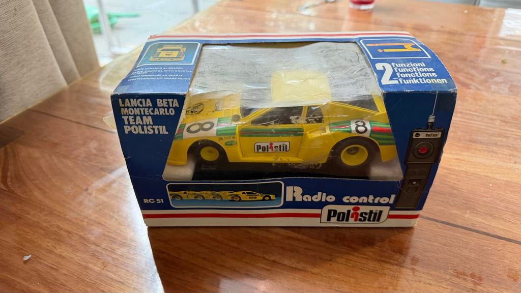 Vintage Bestuurbare Auto Lancia Beta Montecarlo Polistil RC-, Elektro, Gebruikt, Ophalen of Verzenden, Auto onroad