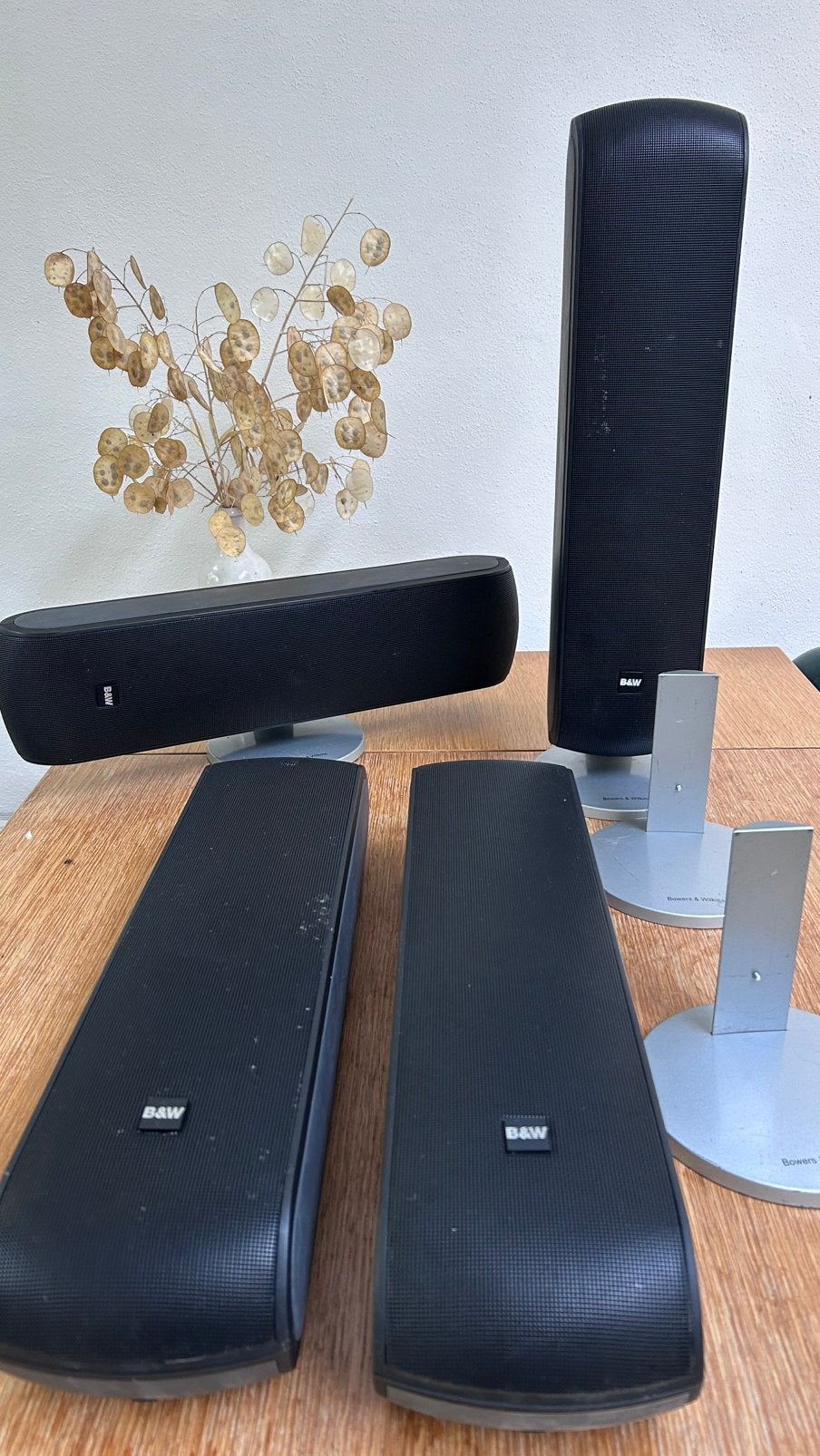 B&W VM1 Speakerset - 4 stuks Zwart, Audio, Tv en Foto, Ophalen, Gebruikt, Speakerset, 60 tot 120 watt