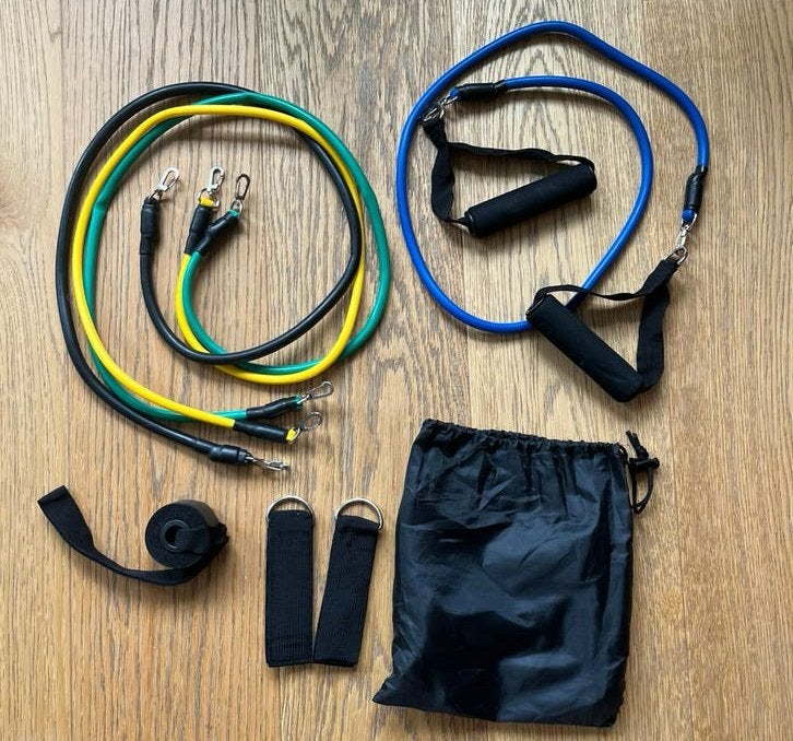Pilates Resistance Band Set | Home Workout Kit, Verzenden, Zo goed als nieuw