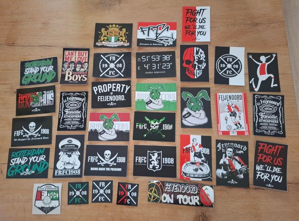 Feyenoord stickers, Ophalen of Verzenden, Zo goed als nieuw, Feyenoord, Poster, Plaatje of Sticker