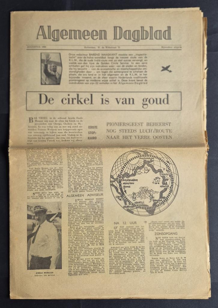 Special Algemeen Dagblad KLM Golden Circle uit 1960 (K1216), Verzamelen, Luchtvaart en Vliegtuigspotten, Ophalen of Verzenden