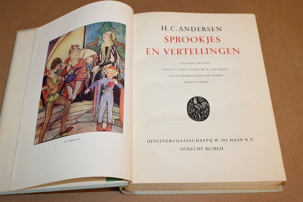 Andersen Sprookjes Compleet — Rie Cramer Illustraties 1952, Boeken, Ophalen of Verzenden, Gelezen