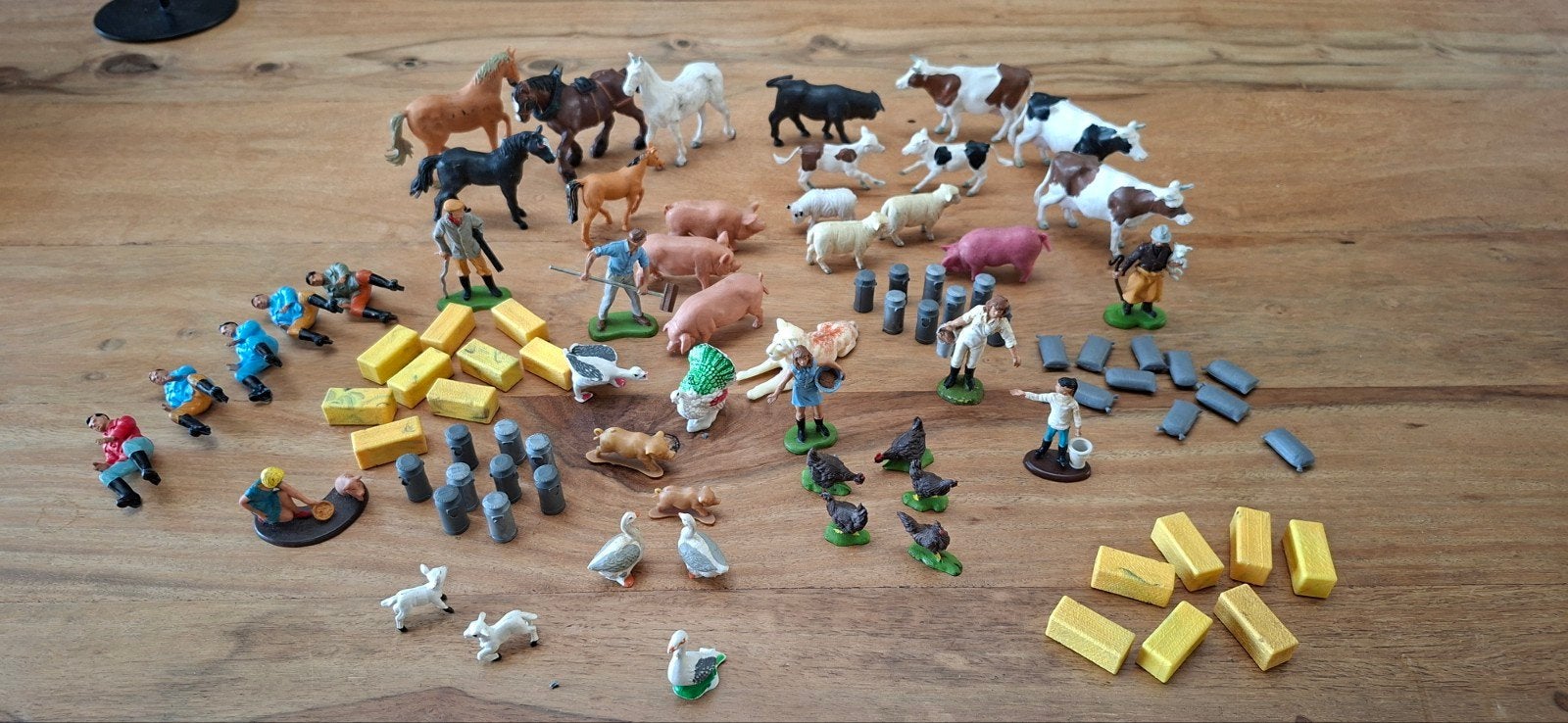 Britains boerderijfiguren jaren '70/'80 - complete set, Ophalen of Verzenden, Gebruikt