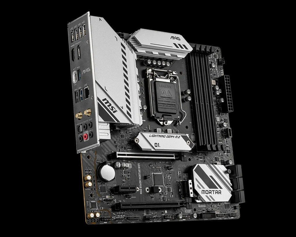 MSI MAG B560M MORTAR Moederbord met Socket LGA 1200, Ophalen of Verzenden, Gebruikt