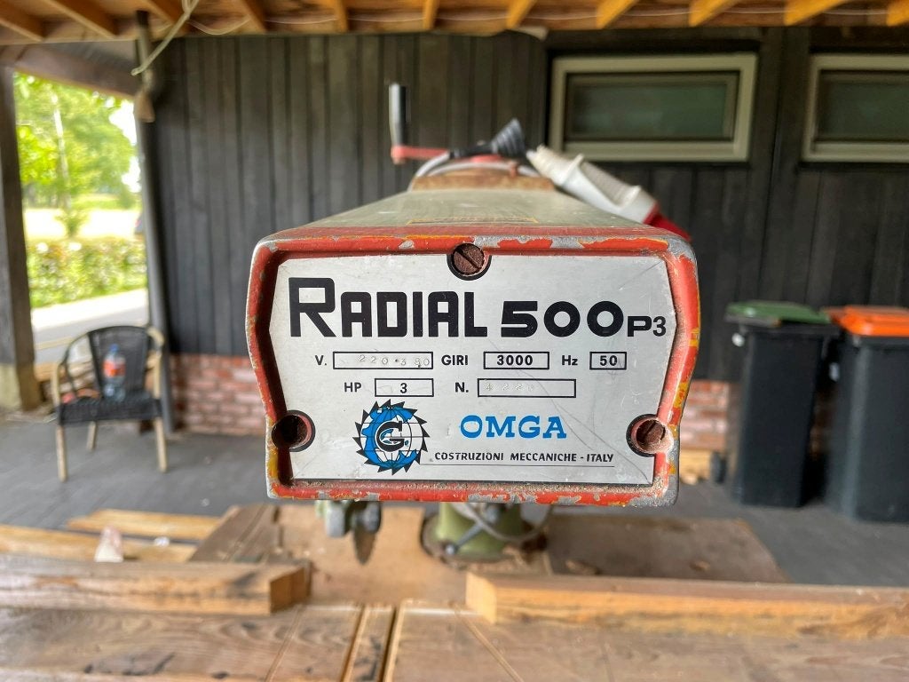 Afkortzaag 380 volt, Ophalen, Gebruikt, 70 mm of meer, Radial
