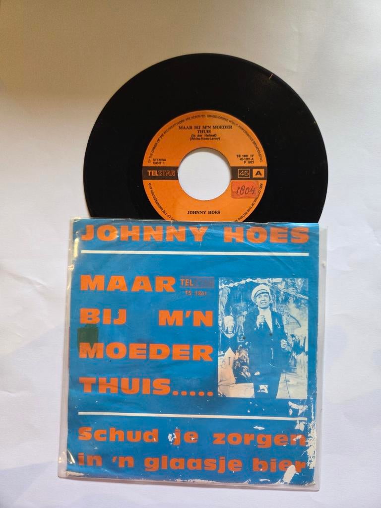 Johnny Hoes - Maar bij m'n moeder thuis...., Cd's en Dvd's, Vinyl Singles, Gebruikt, 7 inch, Single, Ophalen of Verzenden