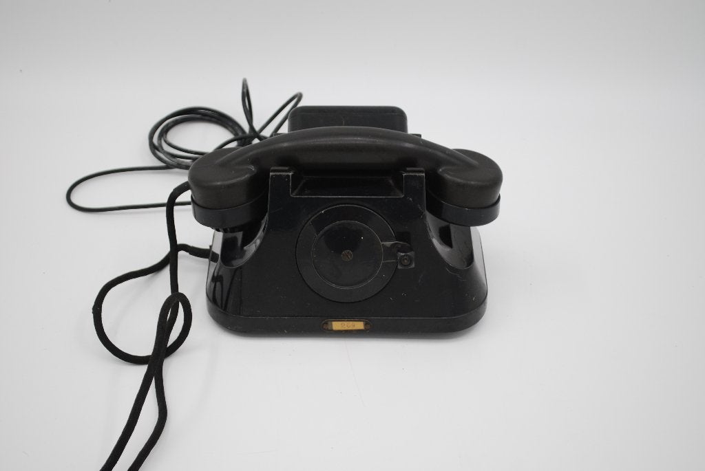 Vintage Bakelieten Telefoon met zwengel - Ericson, Gebruikt, Ophalen of Verzenden, Nb, Nb