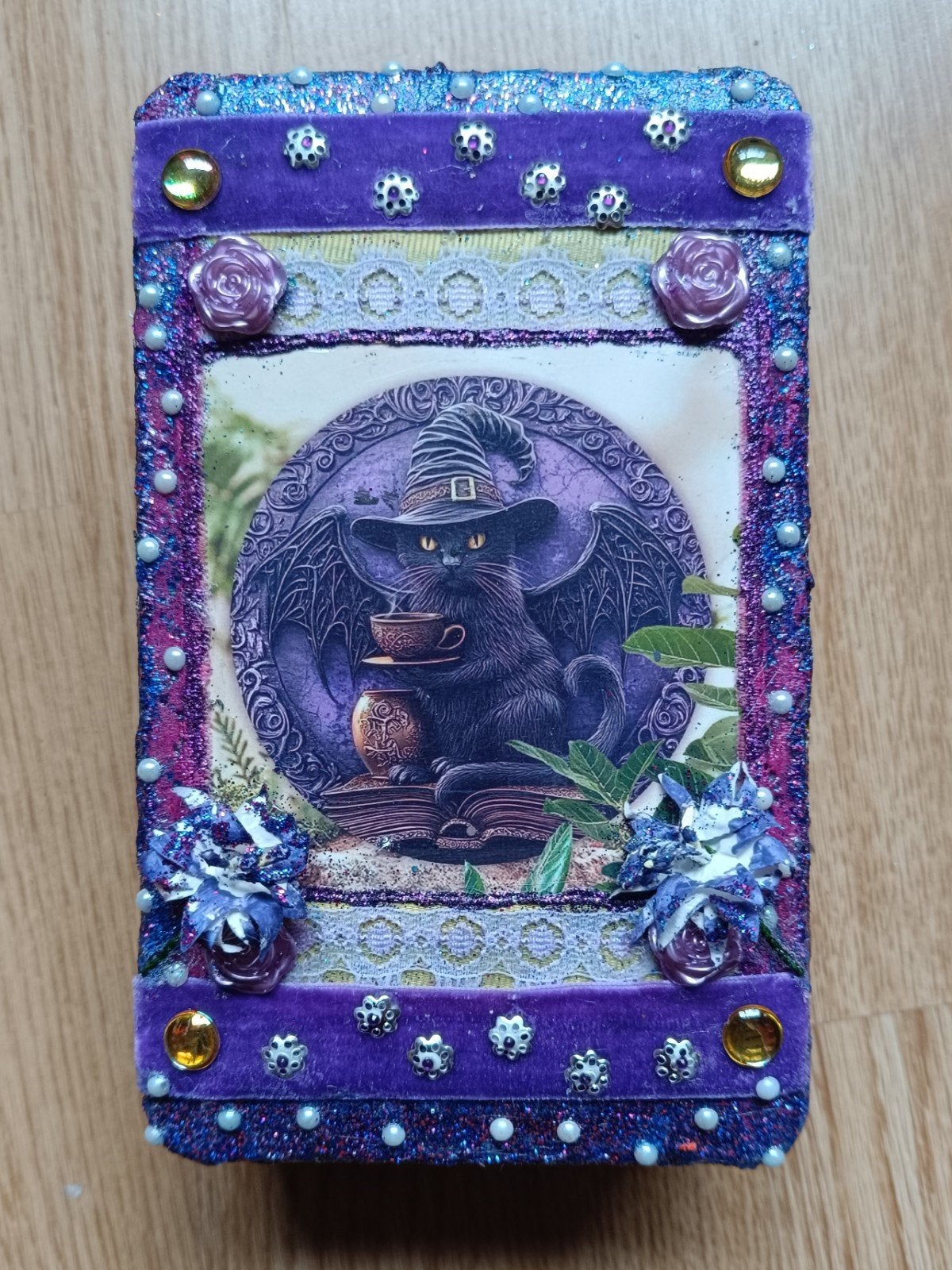 Black Cat Gothic Style, Ophalen of Verzenden, Nieuw, Rechthoekig, Overige materialen