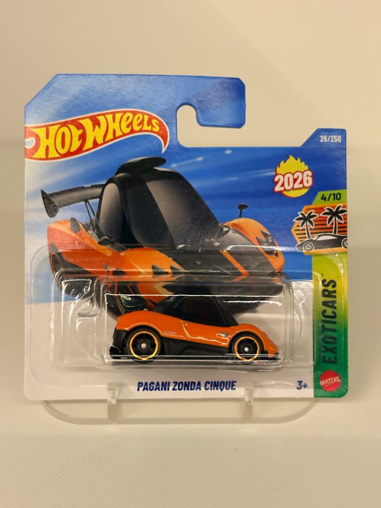 Hot Wheels 2026 Pagani Zonda Cinque - Nieuw in verpakking, Auto, Nieuw, Ophalen of Verzenden, Mattel
