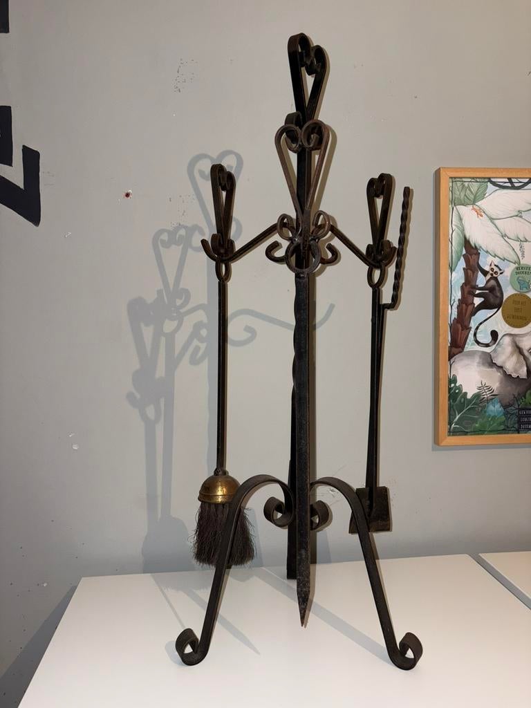Openhaard set, Zo goed als nieuw, Minder dan 100 cm, Hout, Ophalen