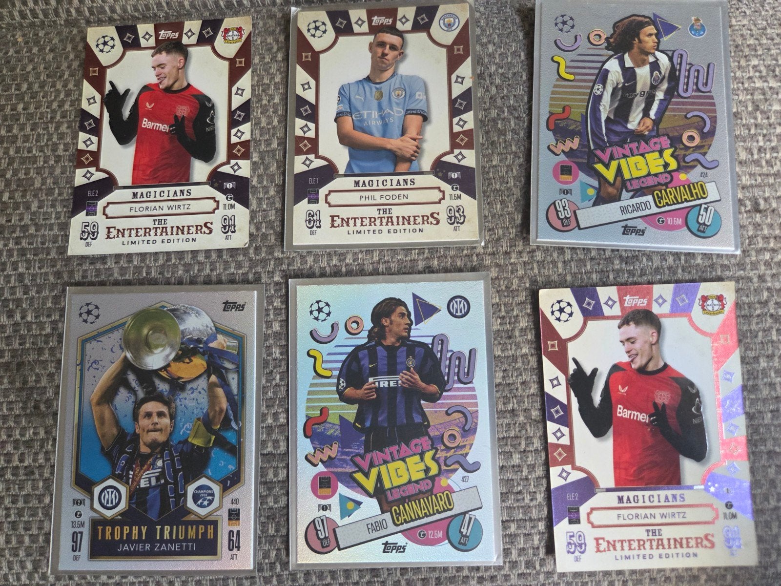 6 hele mooie voetbal kaarten, Ophalen of Verzenden, Zo goed als nieuw, Meerdere kaarten